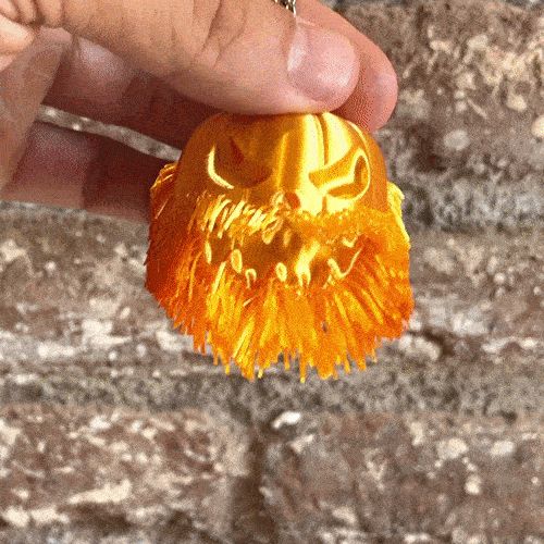 Halloween Pumpkin with Majestic Beard - fidget toy