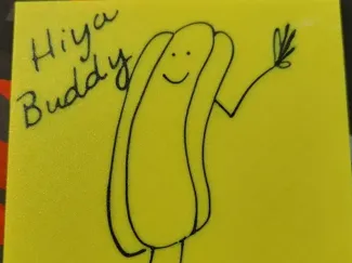 Hiya Buddy The Office Fridge magnet 