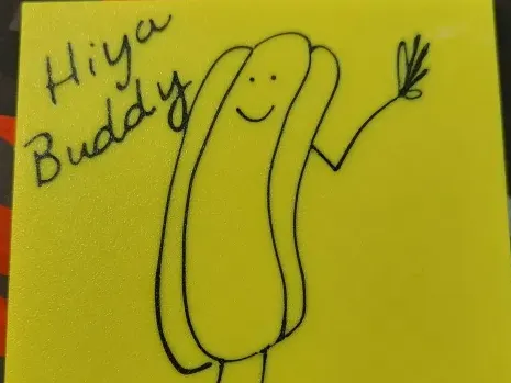 Hiya Buddy The Office Fridge magnet 