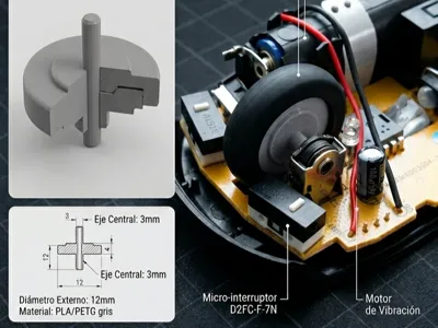Generic Mouse Wheel Axle