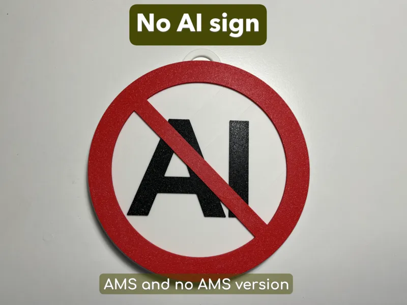 No AI sign