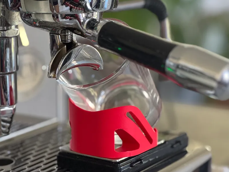 Angled Cup Holder - Espresso Machine Low Clearance