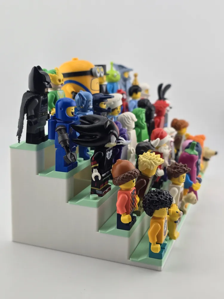 Mini Figure Display & Storage v2 - Free 3D Print Model - MakerWorld