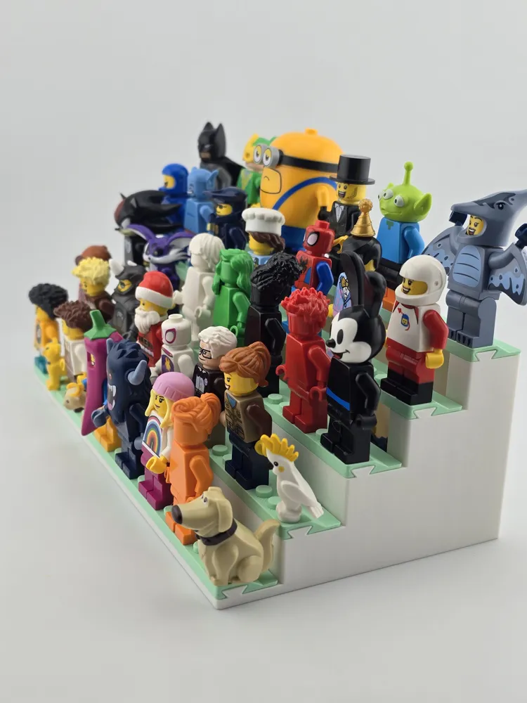 Mini Figure Display & Storage v2 - Free 3D Print Model - MakerWorld