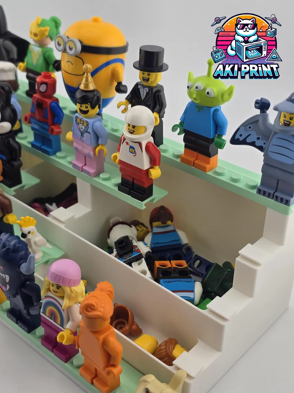 Mini Figure Display & Storage v2 - Free 3D Print Model - MakerWorld