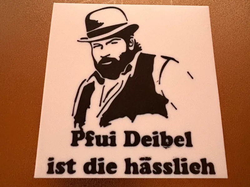 Bud Spencer Untersetzer / Schild