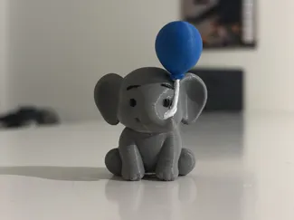Elefante con palloncino 10cm