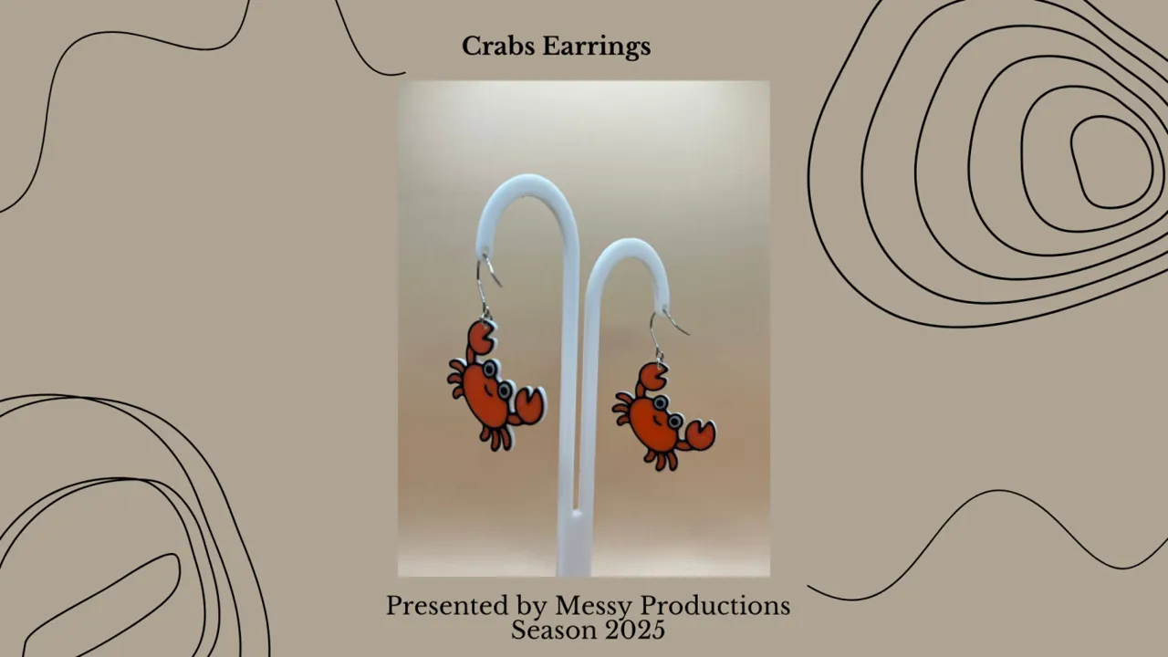 Crab Earrings view 3