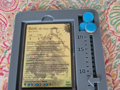 Moonstone card and token holder