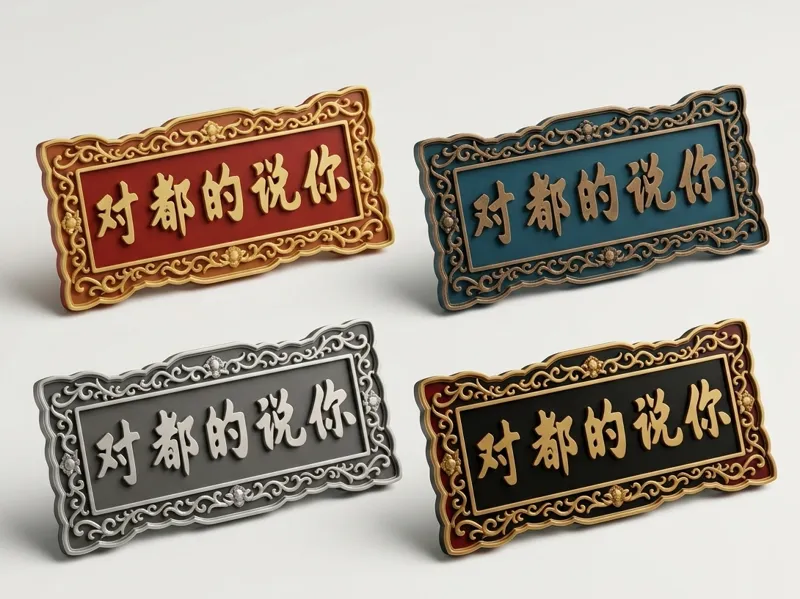 你说的都对，中国传统牌匾摆件，冰箱贴