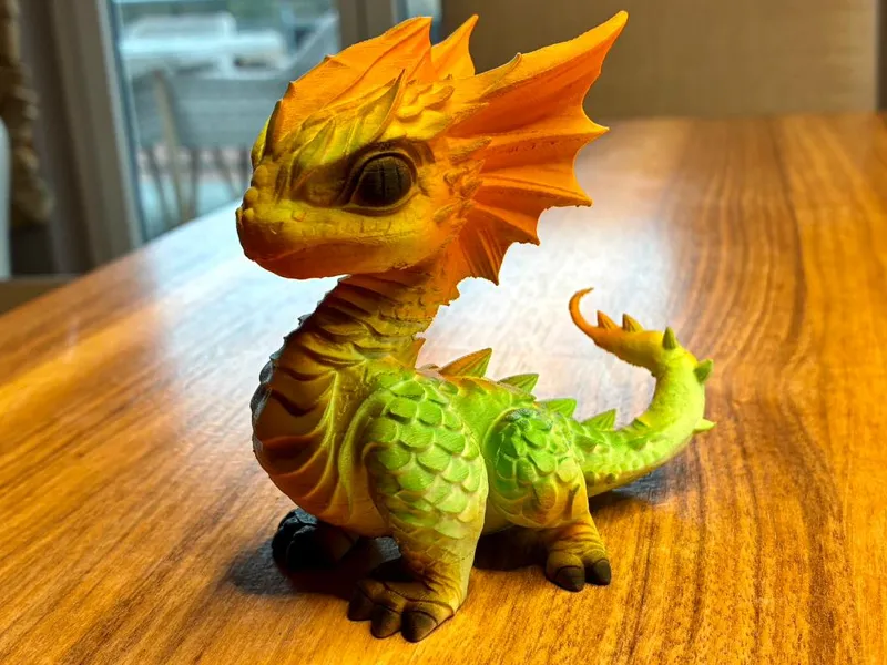 Cute Baby Dragon – Airbrush Ready