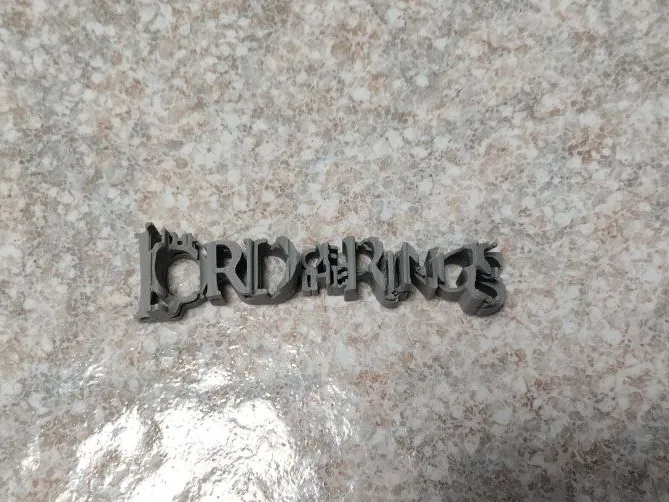 Lord of the rings Image word illusion