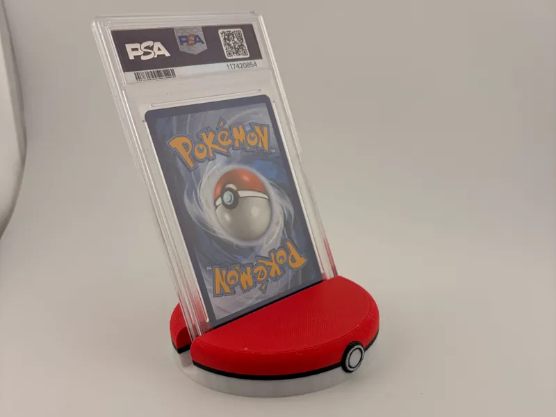 Pokemon PSA graded display stand Pokeball