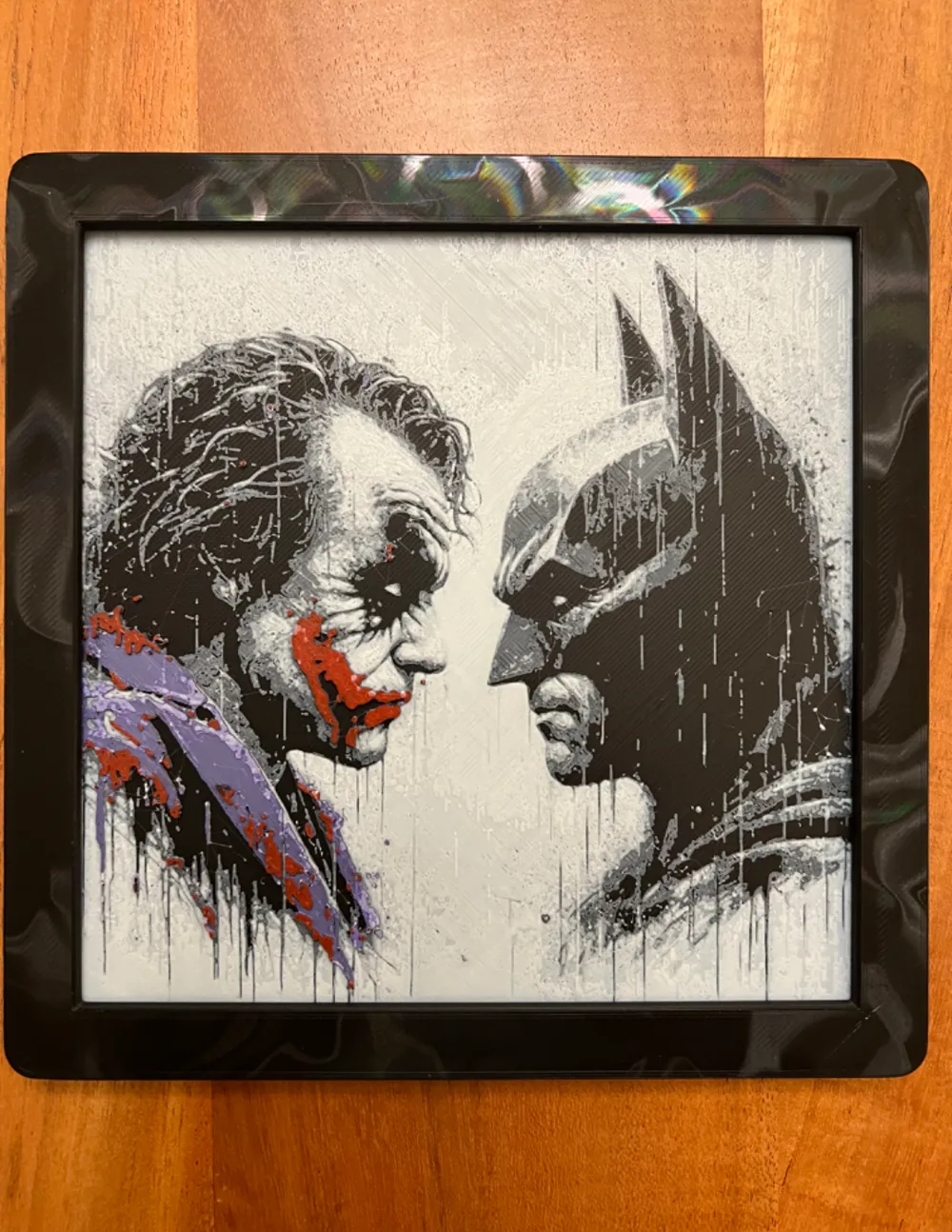 Batman Vs Joker in the Rain(Multi-Color)