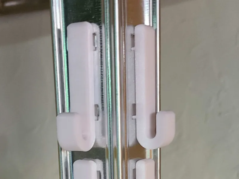 Custom hooks for Songmics Shelves