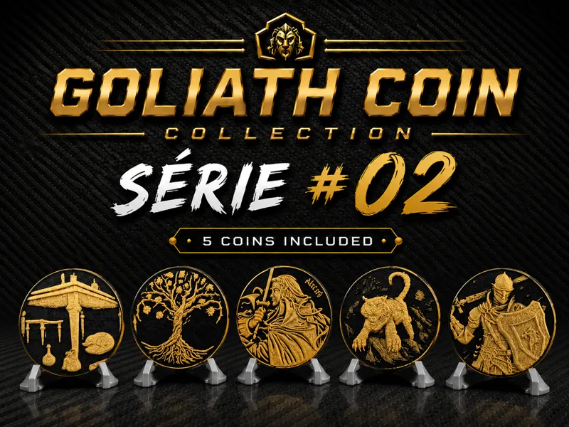 Goliath Coin pièce de collection à imprimer série2