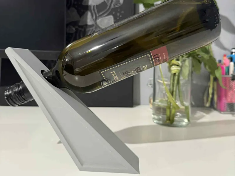 Balancing Wine Bottle Stand