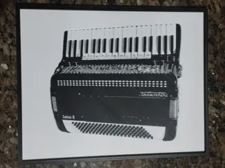 Quadro em Baixo-Relevo: Acordeão