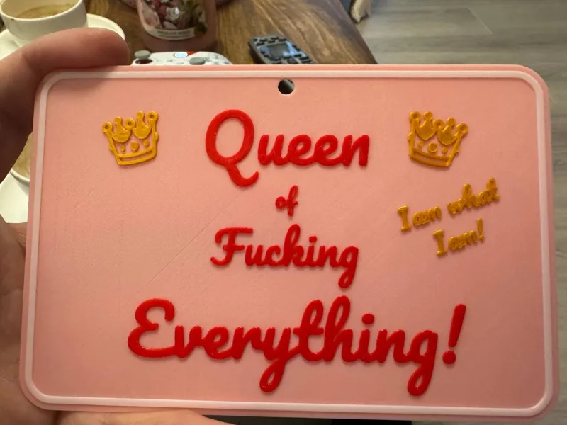 Queen of Fucking everything Sign