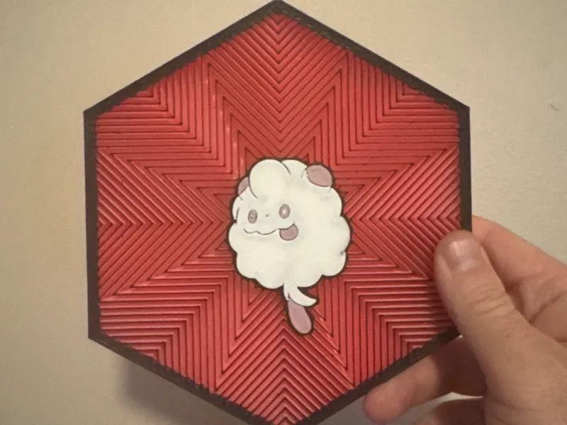 #684 Swirlix Hex Wall Art 