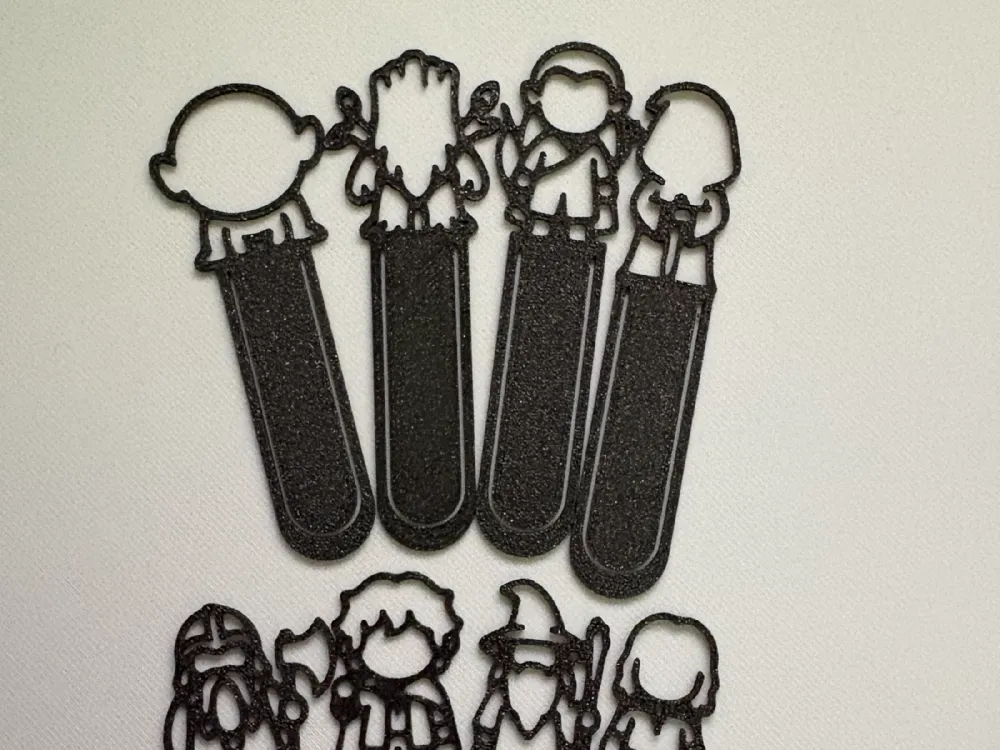 Frodo Print Lord of the Rings Page Clip Bookmarks — Set of 8 - Free 3D Print Model ...