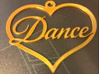 Dance Heart Keychain