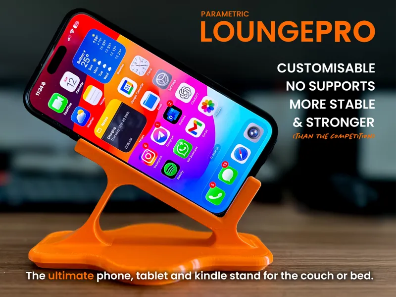 LoungePro Customisable Device Stand for Lying Down