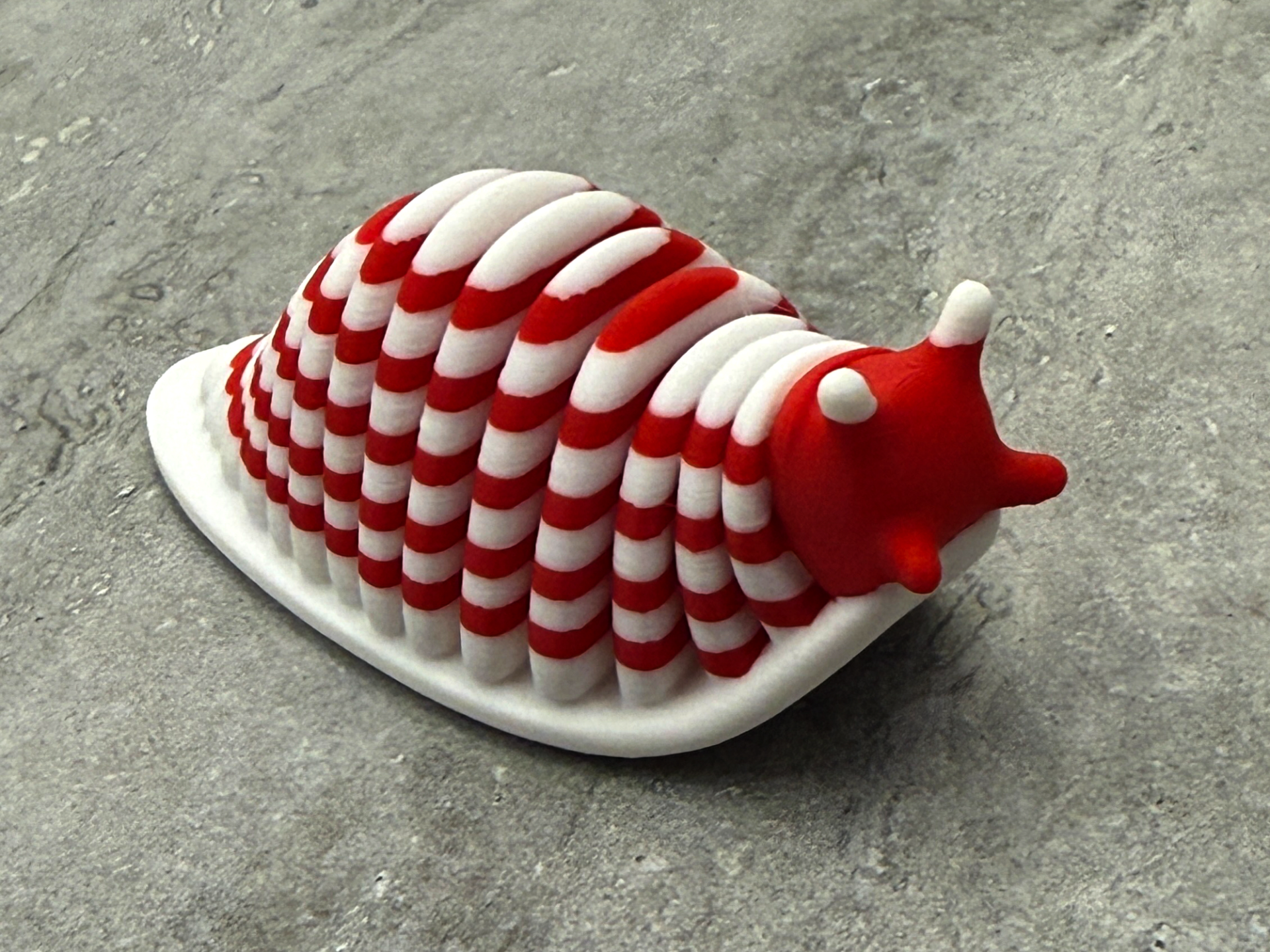 Candy Cane Slug - Multicolor Fidget Toy