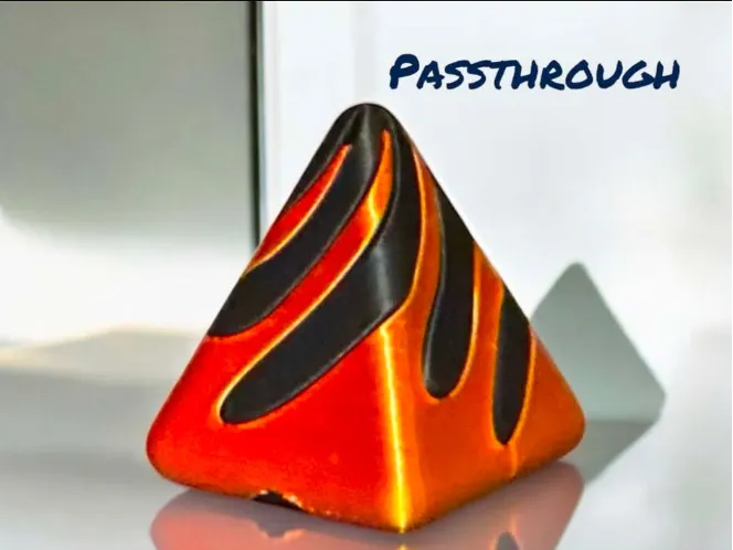 Pyramid illusion passthrough