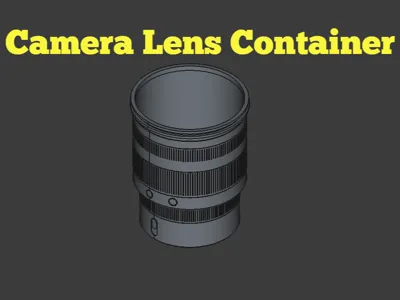 Camera Lans Container | Pencil / Pen Holder