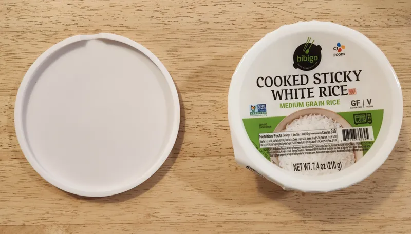 Bibigo Cooked Sticky White Rice Lid