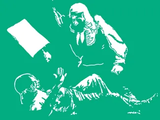 Banksy Judge Protester Stencil