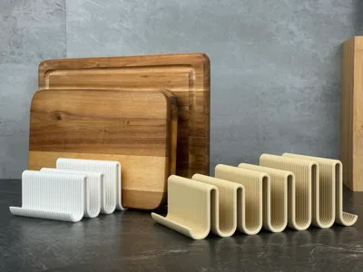 Wave Cutting Board Stand 