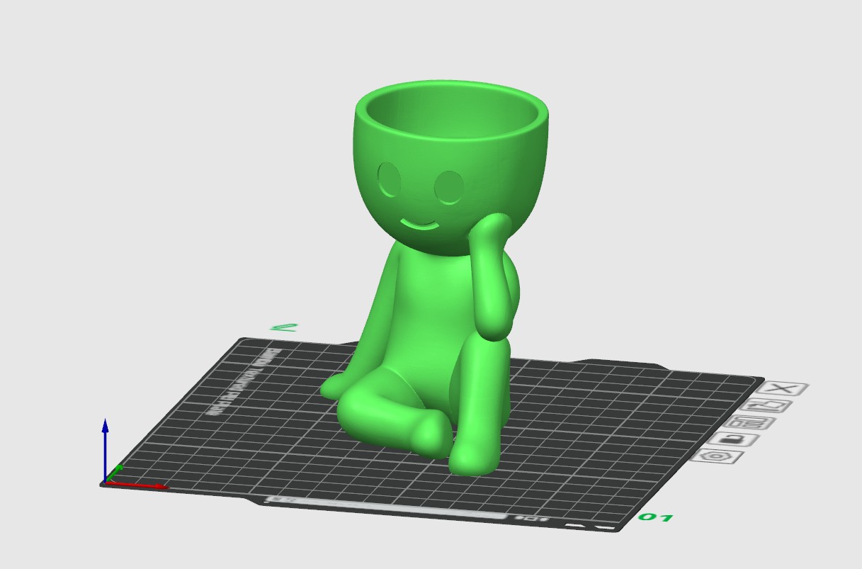 Miniatura 2 do modelo 3D THINKER PLANTER