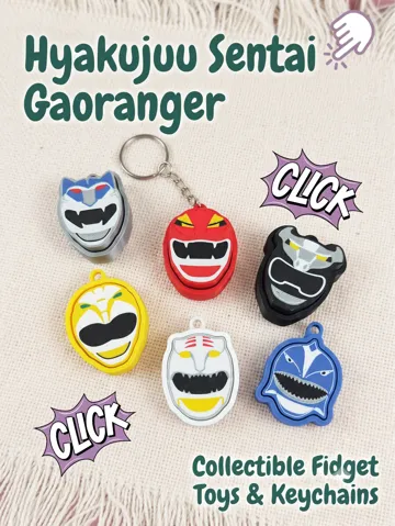 Objeto manipulable: Hyakujuu Sentai Gaoranger Fidget Clicker Set — vista de referencia 2