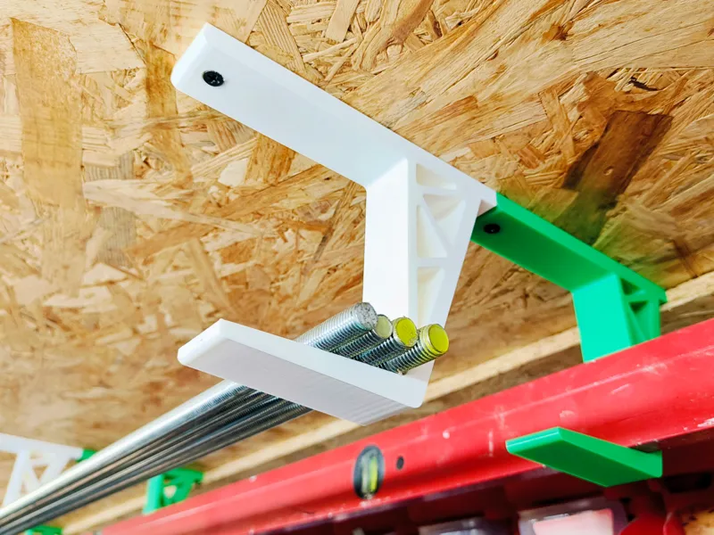 Heavy duty workshop hooks of long objects