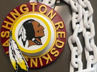 Washington Redskins spinning hype fan chain