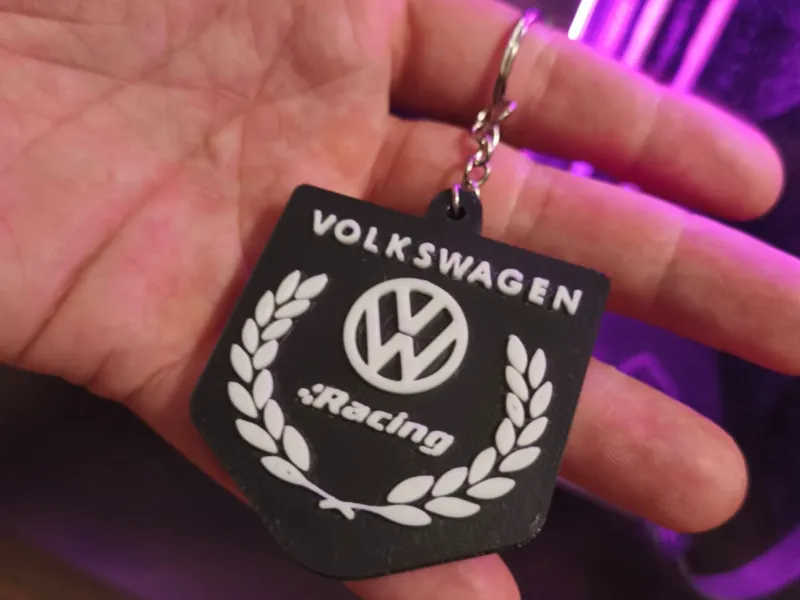 Volkswagen Racing Keychain
