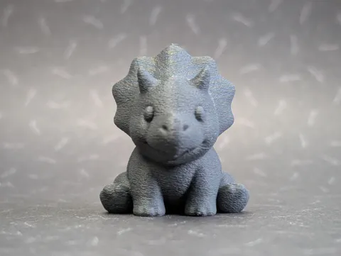 Cute Mini Triceratops + Keychain view 4