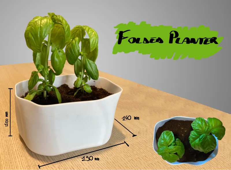 Folded planter