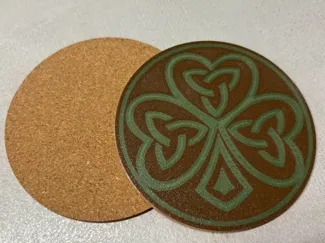 Celtic Shamrock Coaster