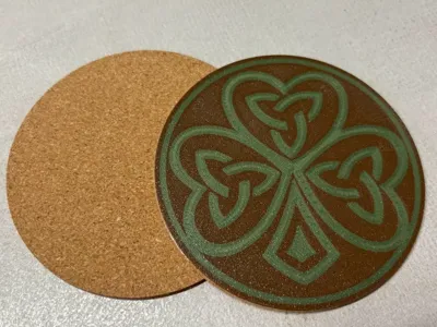 Celtic Shamrock Coaster