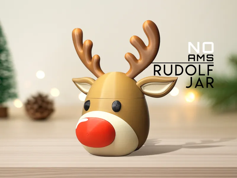 Rudolph Christmas Jar (NO AMS)