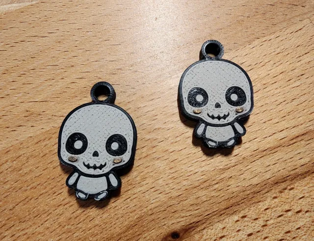 Cute Skeleton Earrings & Keychains