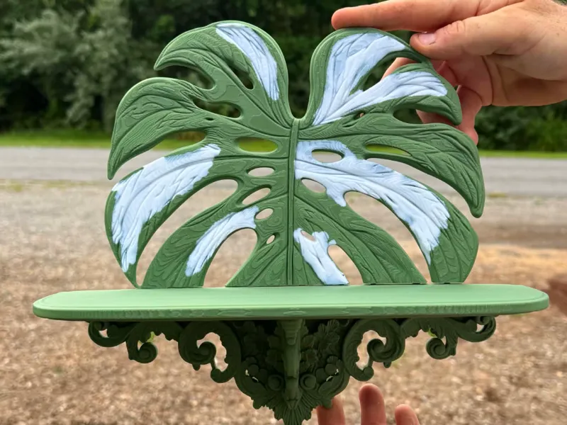 Victorian Monstera Leaf Shelf