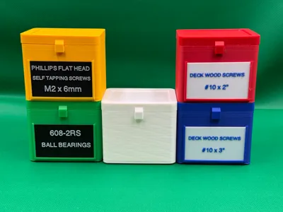 Rugged Stackable Fastener Boxes