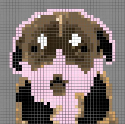 dog pixel art