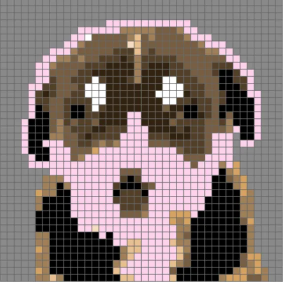 dog pixel art