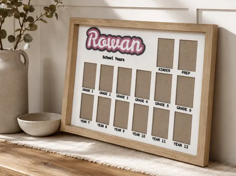 Marco decorativo: School Years Photo Frame — referencia de MakerWorld