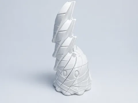 Objeto manipulable: Twisty Fidget Ghost Mummy — referencia de MakerWorld